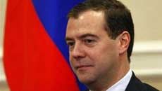 Tổng thống Nga Dmitry Medvedev.